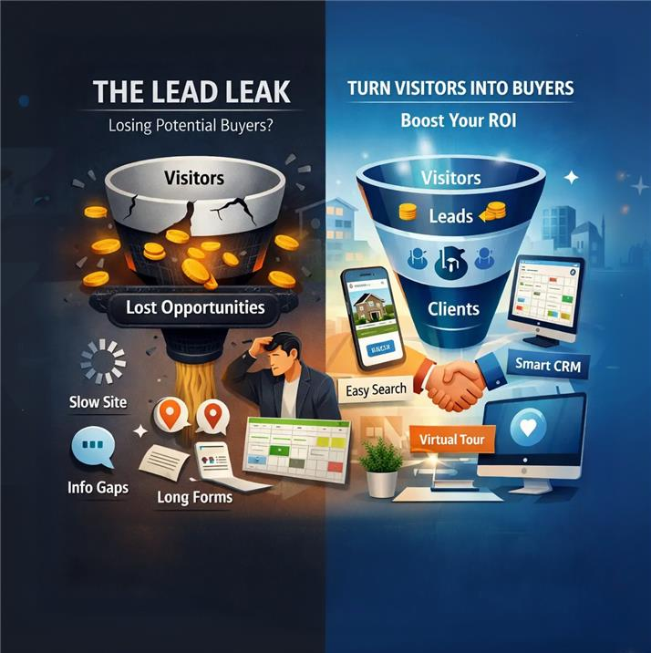 High Traffic, No Leads? Why Your Real Estate Website is Leaking Money